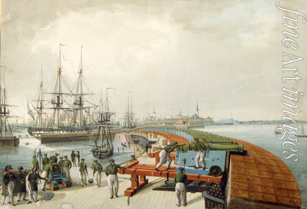 Hau Johannes - View of Reval, the harbour and the Russian coast artillery