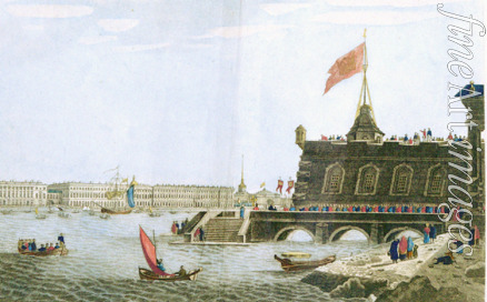 Russischer Meister - Osterprozession vor der Peter-und-Paul-Festung in St. Petersburg