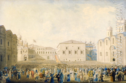 Lawrow I.A. - Empfang des Kaisers Alexander I. im Moskauer Kreml am 15. August 1816