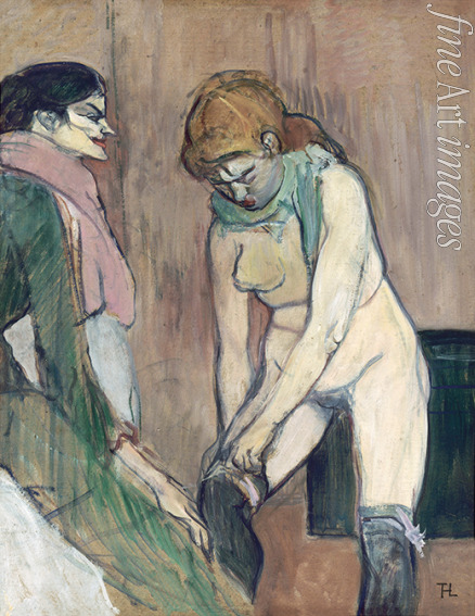 Toulouse-Lautrec Henri de - Woman Pulling up her Stockings