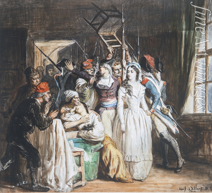Dillens Adolphe-Alexander - The Death of Marat