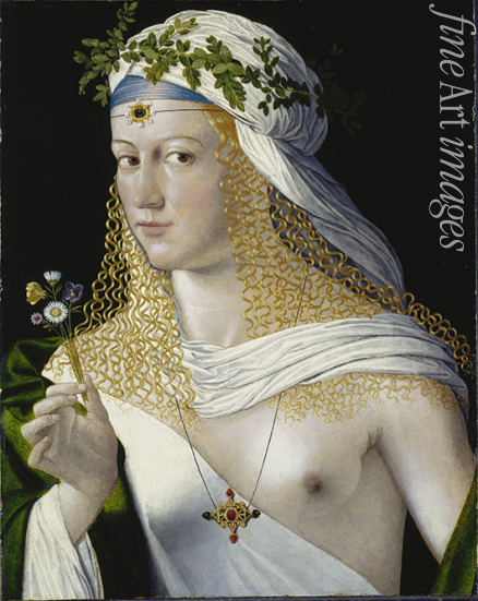 Veneto Bartolomeo - Idealized Portrait of a Courtesan as Flora