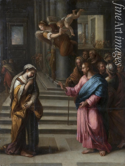 Allori Alessandro - Christ and the Woman Taken in Adultery