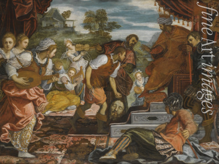 Tintoretto Domenico - Der Triumph des Davids