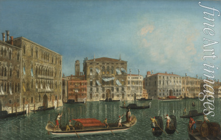 Marieschi Michele Giovanni - Der Canal Grande mit Palazzo Foscari und Palazzo Balbi