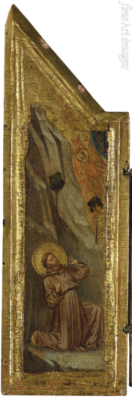 Master of the Medici Chapel Polyptych - Saint Francis receiving the Stigmata