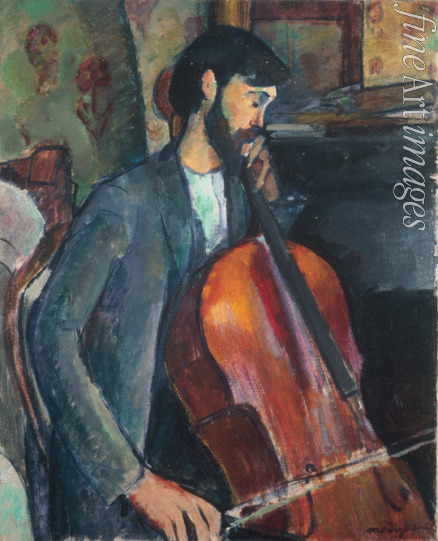 Modigliani Amedeo - The Violoncello Player