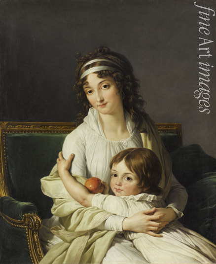 Vincent François André - Porträt von Madame Boyer-Fonfrède mit Sohn