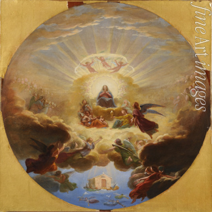 Delorme Pierre Claude François - Die Übertragung des heiligen Hauses von Nazareth durch Engel