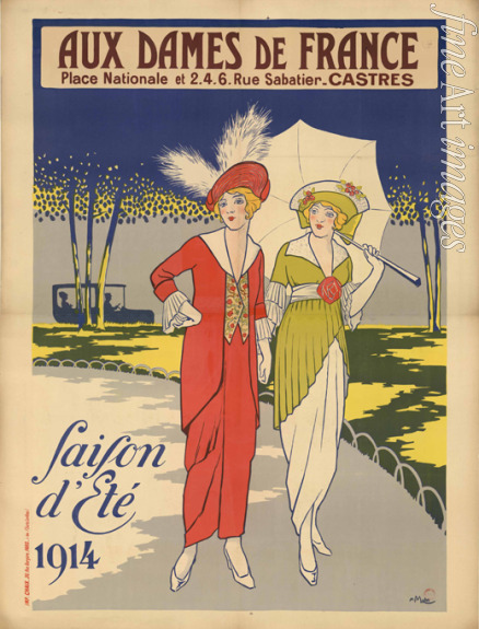 Unbekannter Künstler - Aux Dames de France (Plakat)