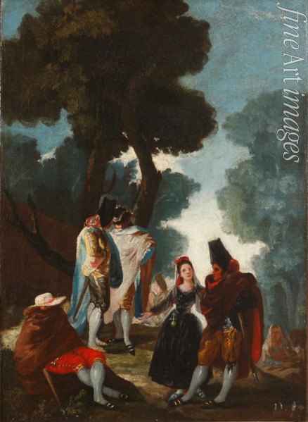 Goya Francisco de - The Promenade in Andalusia