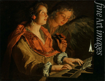 Stomer Matthias - Saint Cecilia and the Angel