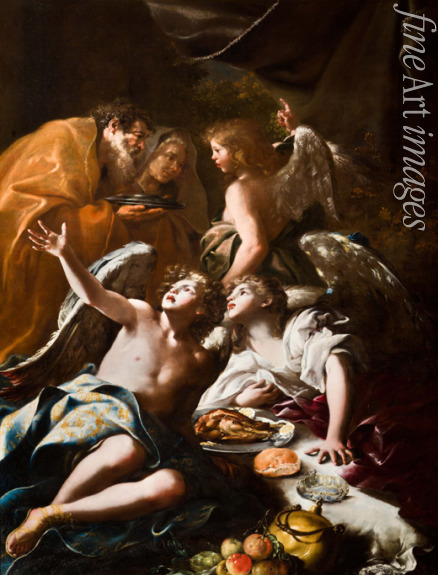 Guidobono Bartolomeo - Abraham und die drei Engel
