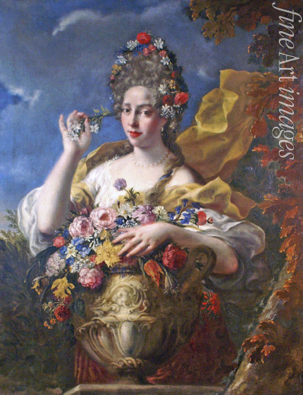 Guidobono Domenico - Bildnis einer Dame als Flora