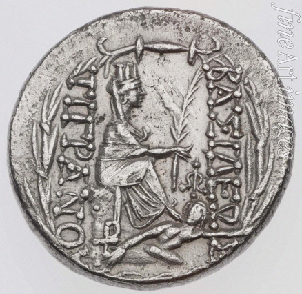Numismatik Antike Münzen - Tyche von Antiochia. Tetradrachme von Großarmenien