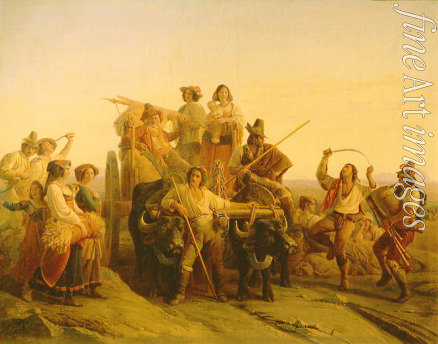 Robert Louis-Léopold - Ankunft der Erntearbeiter in den Pontinischen Sümpfen