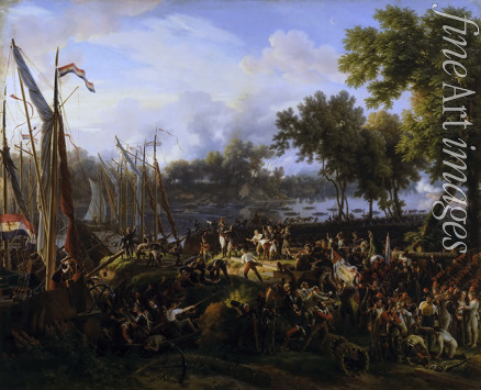 Lejeune Louis-François Baron - Französische Truppen überqueren den Rhein bei Düsseldorf, 6. September 1795