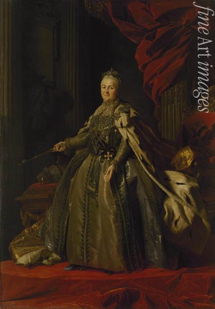 Roslin Alexander - Portrait of Empress Catherine II (1729-1796)