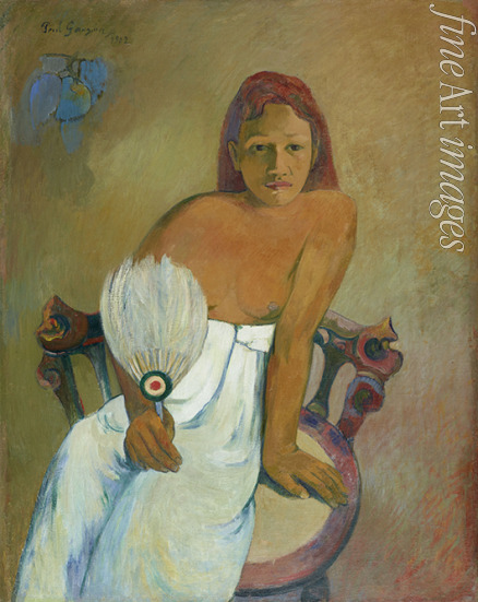 Gauguin Paul Eugéne Henri - Frau mit Fächer
