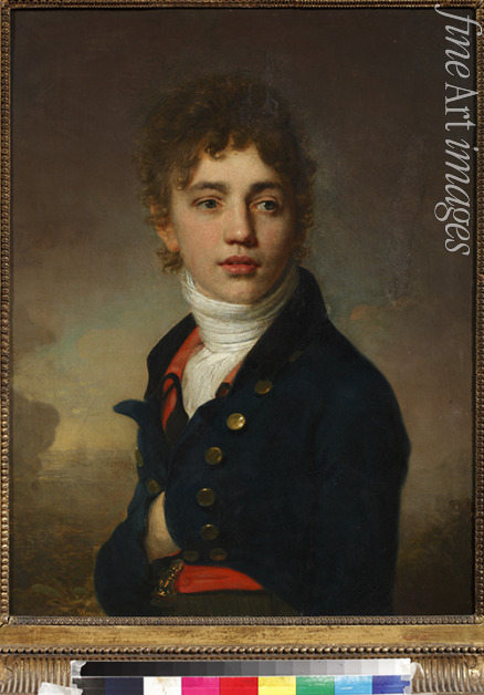 Borovikovsky Vladimir Lukich - Portrait of a boy wearing a red waistcoat