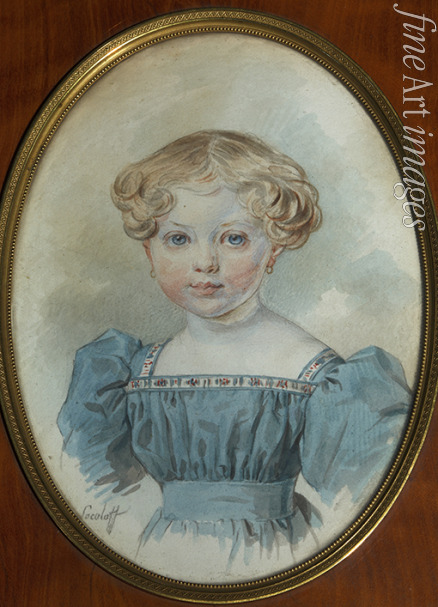 Sokolow Pjotr Fjodorowitsch - Porträt Olga von Grote (1826-1888)