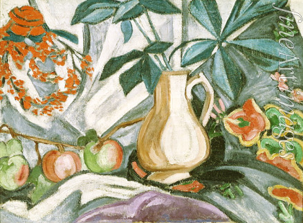 Rosanowa Olga Wladimirowna - Stilleben mit Krug und Äpfel