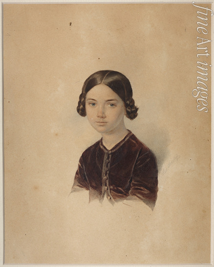Sokolow Alexander Petrowitsch - Porträt von Sofia Alexandrowna Briullowa (1848-1901)