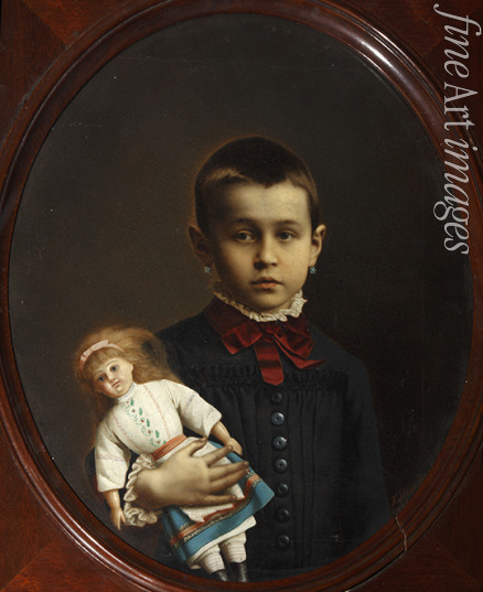 Wolkow Iosif Petrowitsch - Bildnis eines Mädchens mit der Puppe