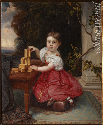 Begas Carl Joseph - Portrait of Countess Natalia Vladimirovna Orlova-Davydova (1833-1885), later Countess Dolgorukova, as child