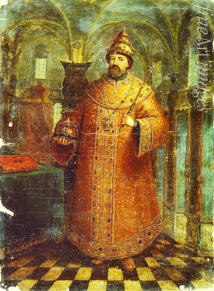 Russian master - Portrait of the Tsar Michail I Fyodorovich of Russia (1596-1645)