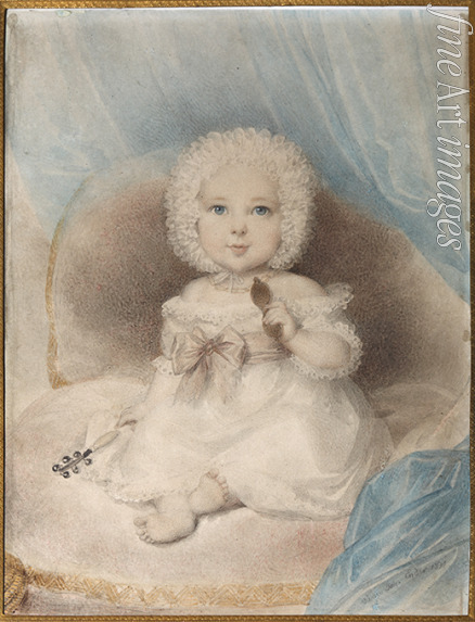 Ender Johann Nepomuk - Portrait of a child with a Lorgnette