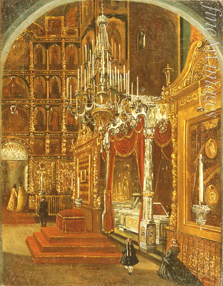 Shukhvostov Stepan Mikhailovich - Interior in the Assumption Cathedral in Yaroslavl