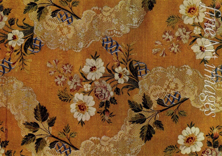 Russian Applied Art - Silk fabric, hand-woven