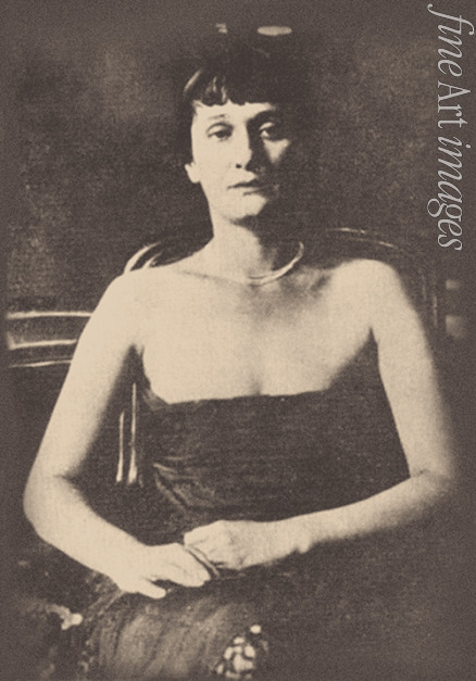 Anonymous - Portrait of the Poetess Anna Akhmatova (1889-1966)