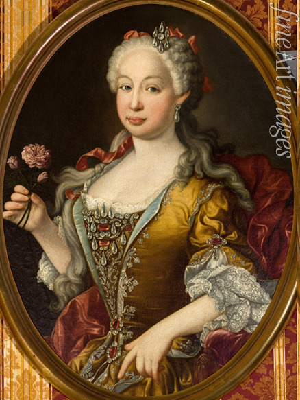 Meléndez Luis Egidio - Porträt von Infantin Maria Bárbara von Portugal (1711-1758)