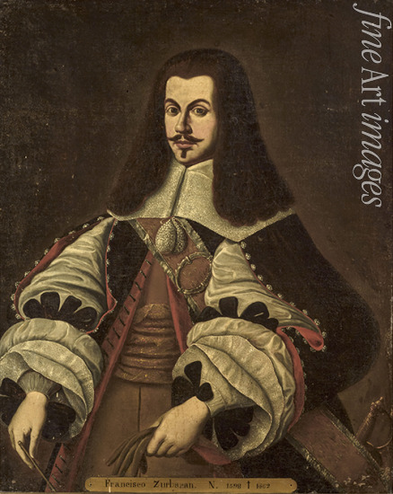 Unbekannter Künstler - Porträt von Francisco de Zurbarán (1598-1664)