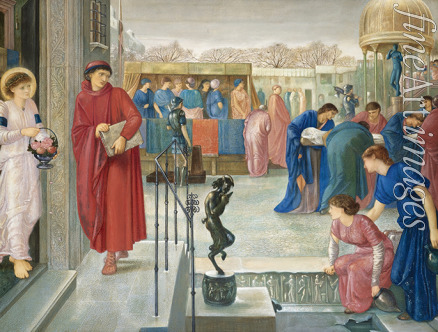 Burne-Jones Sir Edward Coley - Saint Theophilus and the angel. Legend of the Martyrdom of Saint Dorothea