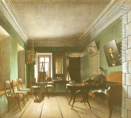 Yurov Grigori Vasilyevich - Interior in the Bykov's house