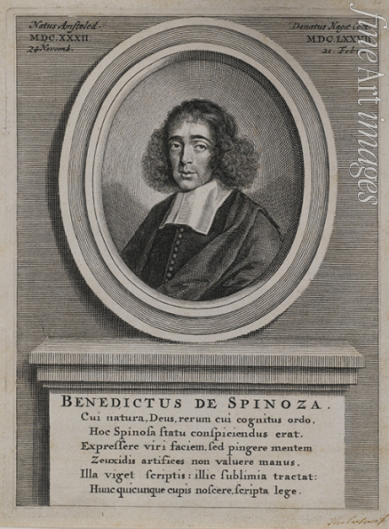 Unbekannter Künstler - Porträt von Baruch de Spinoza