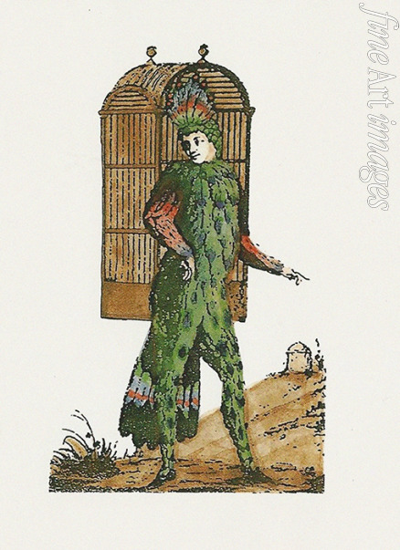 Alberti Ignaz - Emanuel Schikaneder as the first Papageno in Mozart's The Magic Flute