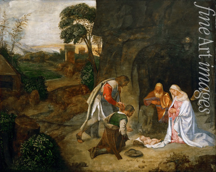 Giorgione (Werkstatt) - Die Anbetung der Hirten