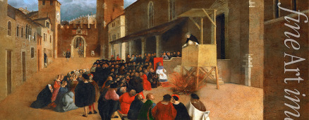Lotto Lorenzo - Saint Dominic preaching in Recanati