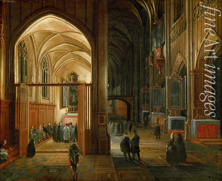 Steenwyck Hendrick van the Elder - Evening service in a Gothic church