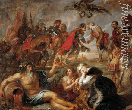 Rubens Pieter Paul - The Meeting of King Ferdinand of Hungary and Cardinal Infante Ferdinand before the Battle of Noerdlingen