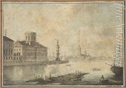 Vorobyev Maxim Nikiphorovich - View of the Neva and the Academy of Sciences
