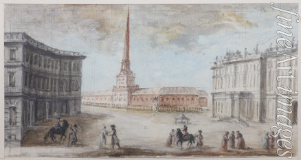 Lamoni Domenico Felice - Der Palastplatz in Sankt Petersburg