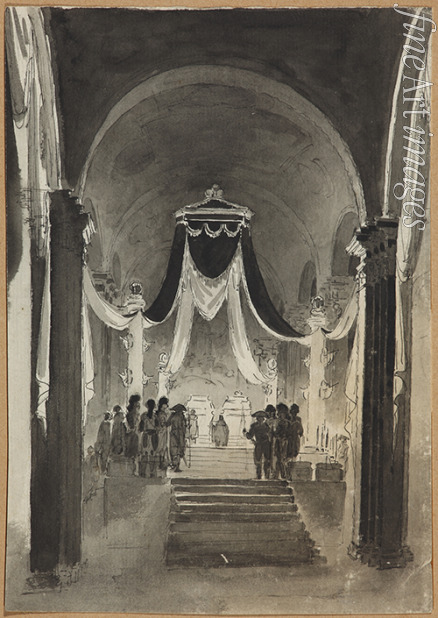 Anonymous - Peter and Paul Cathedral Decoration to the Burial Ceremony for Peter III and Catherine II