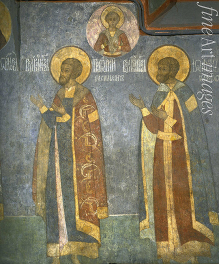 Altrussische Fresken - Großfürsten Juri Wassiljewitsch von Uglitsch und Iwan II. Iwanowitsch