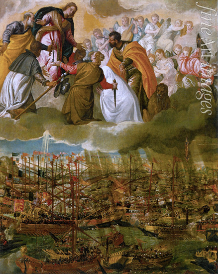 Veronese Paolo - Allegorie der Seeschlacht von Lepanto