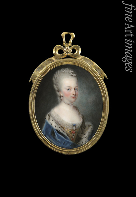 Pasquier Pierre - Porträt von Marie Antoinette (1755-1793), Königin von Frankreich